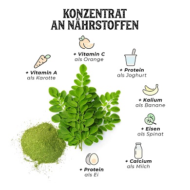 Moringa, konzentrat an nahrstoffen