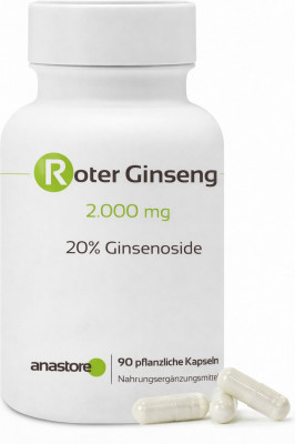 Entspricht 2.000 mg roter Ginseng